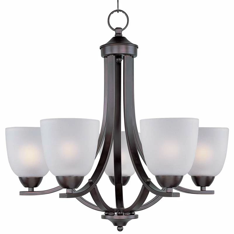 Maxim Axis 24" Wide Oil Rubbed Bronze Chandelier 4 Maxim Axis 24" Wide Oil Rubbed Bronze Chandelier - Image 2