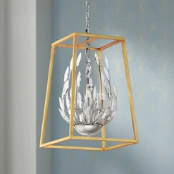 Maxim Bouquet 16" Wide Gold And Nickel Foyer Pendant Light