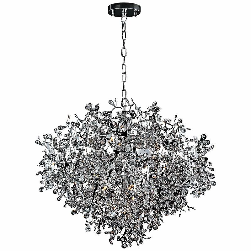 Maxim Comet 35" Wide Chrome And Crystal Chandelier 5 Maxim Comet 35" Wide Chrome And Crystal Chandelier - Image 3