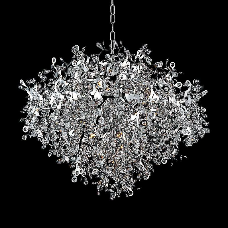Maxim Comet 35" Wide Chrome And Crystal Chandelier 4 Maxim Comet 35" Wide Chrome And Crystal Chandelier - Image 2