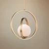 Maxim Coronet 12" Wide Satin Brass White Globe Orb Modern Mini Pendant -Outlet The Radiantix Store maxim coronet 12 inch wide satin brass white globe orb modern mini pendant 59j44cropped