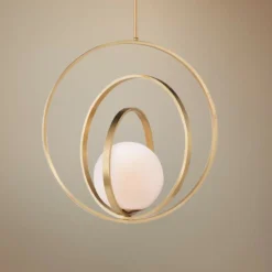 Maxim Coronet 20 1/2" Wide Satin Brass Pendant Light