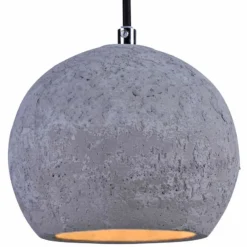 Maxim Crete 7"W 1-Light LED Concrete Dome Mini Pendant -Outlet The Radiantix Store maxim crete 7 inchw 1 light led concrete dome mini pendant 8n193views2