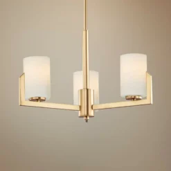 Maxim Dart 22 1/4" Wide Satin Brass 3-Light Chandelier