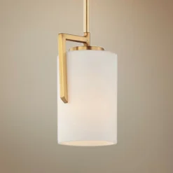 Maxim Dart 4 1/2" Wide Satin Brass Mini Pendant Light