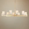 Maxim Dart 44" Wide Satin Brass 8-Light Modern Chandelier -Outlet The Radiantix Store maxim dart 44 inch wide satin brass 8 light modern chandelier 75h39cropped