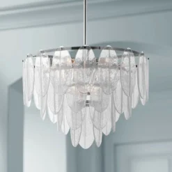 Maxim Glacier 24" Wide Polished Chrome Pendant Chandelier
