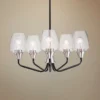 Maxim Goblet 23"W Black And Satin Nickel 5-Light Chandelier 1 Maxim Goblet 23"W Black And Satin Nickel 5-Light Chandelier -Outlet The Radiantix Store maxim goblet 23 inchw black and satin nickel 5 light chandelier 59j96cropped