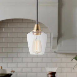 Maxim Goblet 4 3/4"W Bronze And Antique Brass Mini Pendant