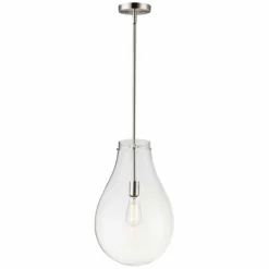 Maxim Gourd 11 3/4" Wide Satin Nickel Mini Pendant Light