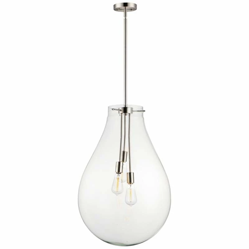 Maxim Gourd 19 3/4" Wide Satin Nickel 3-Light Pendant Light 3 Maxim Gourd 19 3/4" Wide Satin Nickel 3-Light Pendant Light