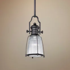 Maxim Hi-Bay 9" Wide Bronze Mini Pendant