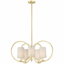Maxim Meridian 30 1/2" Wide Aged Brass 5-Light Chandelier -Outlet The Radiantix Store maxim meridian 30 and one half inch wide aged brass 5 light chandelier 87y75
