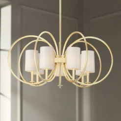 Maxim Meridian 35 1/2" Wide Aged Brass 7-Light Chandelier
