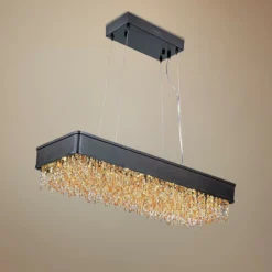 Maxim Mystic 32"W Bronze LED Kitchen Island Light Pendant
