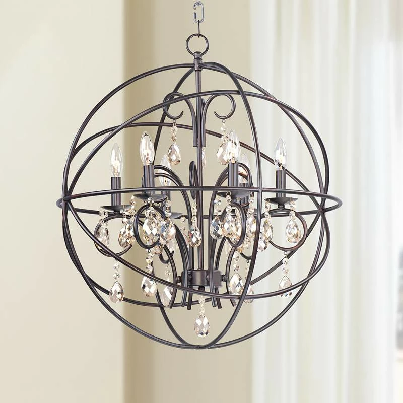 Maxim Orbit 25" Wide Oil-Rubbed Bronze Orb Chandelier 3 Maxim Orbit 25" Wide Oil-Rubbed Bronze Orb Chandelier