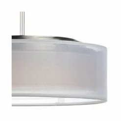 Maxim Prime 16" Wide White Organza Shade LED Pendant Light -Outlet The Radiantix Store maxim prime 16 inch wide white organza shade led pendant light 69g20views1