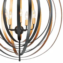 Maxim Radial 30"W Circular Black Gold 5-Light Pendant Light 7 Maxim Radial 30"W Circular Black Gold 5-Light Pendant Light -Outlet The Radiantix Store maxim radial 30 inchw circular black gold 5 light pendant light 82n38views1