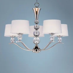 Maxim Rondo Nickel Finish 31" Wide 5-Light Chandelier