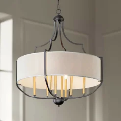 Maxim Savant 31" Wide Antique Bronze 8-Light Pendant Light