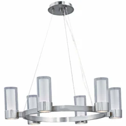 Maxim Silo 27" Wide Polished Chrome Chandelier -Outlet The Radiantix Store maxim silo 27 inch wide polished chrome chandelier v3368