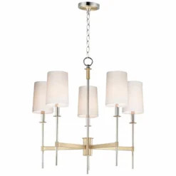 Outlet The Radiantix Store -Outlet The Radiantix Store maxim uptown 26 inch wide brass and chrome 5 light chandelier 75h33