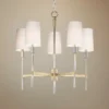 Maxim Uptown 26" Wide Brass And Chrome 5-Light Chandelier -Outlet The Radiantix Store maxim uptown 26 inch wide brass and chrome 5 light chandelier 75h33cropped