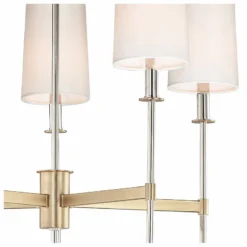 Maxim Uptown 26" Wide Brass And Chrome 5-Light Chandelier 7 Maxim Uptown 26" Wide Brass And Chrome 5-Light Chandelier -Outlet The Radiantix Store maxim uptown 26 inch wide brass and chrome 5 light chandelier 75h33views1