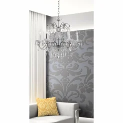 Impact 24" Wide Silver Regal Crystal Chandelier