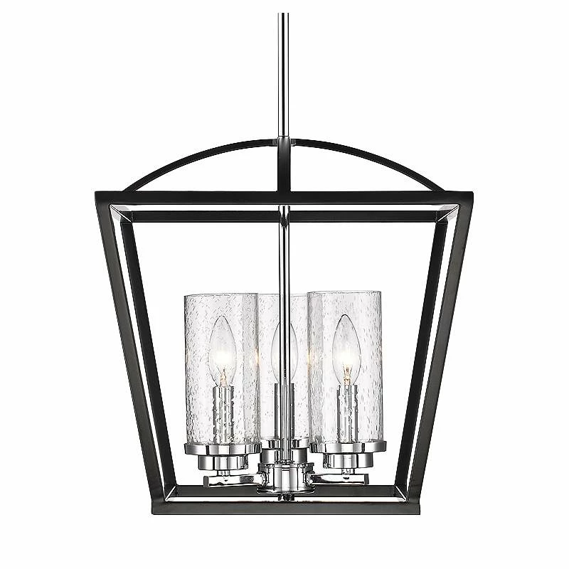 Golden Lighting Mercer 15" Wide Black 3-Light Pendant 4 Golden Lighting Mercer 15" Wide Black 3-Light Pendant - Image 2