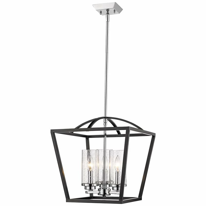 Golden Lighting Mercer 15" Wide Black 3-Light Pendant 8 Golden Lighting Mercer 15" Wide Black 3-Light Pendant - Image 6