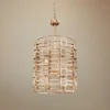 Metropolis 19" Wide Modern Gold Lattice-Cage Pendant Light -Outlet The Radiantix Store metropolis 19 inch wide modern gold lattice cage pendant light 13n00cropped