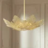Metropolitan Evergold 24"W India Gold Leaf LED Pendant Light