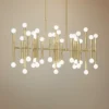 Jonathan Adler Meurice 38"W Modern Brass Kitchen Island Light Chandelier