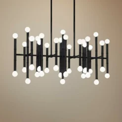 Jonathan Adler Meurice 38"W Patina Bronze Kitchen Island Light Chandelier