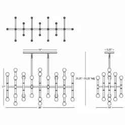 Jonathan Adler Meurice 38"W Polished Nickel Kitchen Island Light Chandelier 9 Jonathan Adler Meurice 38"W Polished Nickel Kitchen Island Light Chandelier -Outlet The Radiantix Store meurice 38 inchw polished nickel kitchen island light chandelier u7624views2