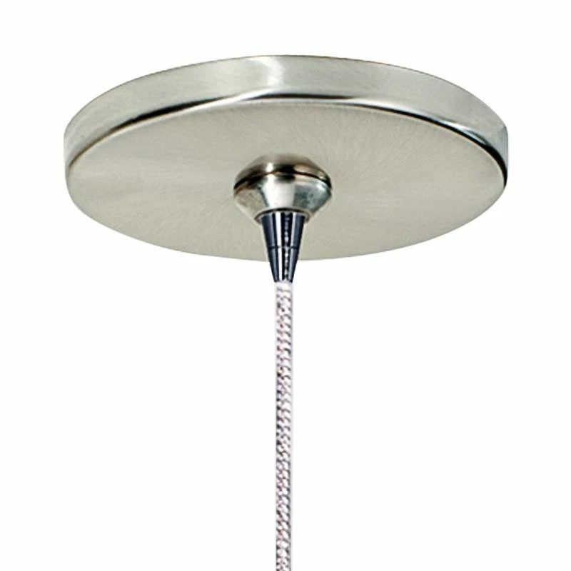 Mezz 6 1/2" Wide Nickel And Smoke Glass LED Modern Mini Pendant 5 Mezz 6 1/2" Wide Nickel And Smoke Glass LED Modern Mini Pendant - Image 3