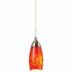 Milan Collection Fire Red Mini Pendant Chandelier -Outlet The Radiantix Store milan collection fire red mini pendant chandelier 27061