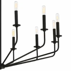 Milanese 37 1/2" Wide Black Candelabra 12-Light Chandelier -Outlet The Radiantix Store milanese 37 and one half inch wide black candelabra 12 light chandelier 96c29views1