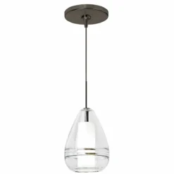 Mini Ella 5" Wide Clear Glass Freejack Mini Pendant Light