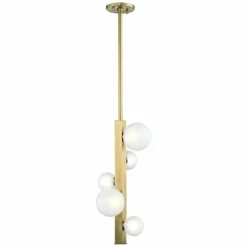 Mini Hinsdale 11" Wide Aged Brass 5-LED Mini Pendant -Outlet The Radiantix Store mini hinsdale 11 inch wide aged brass 5 led mini pendant 32g47views1