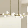 Mini Hinsdale 44 1/2" Brass LED Modern Kitchen Island Light Pendant 2 Mini Hinsdale 44 1/2" Brass LED Modern Kitchen Island Light Pendant -Outlet The Radiantix Store mini hinsdale 44 and one half inch brass led modern kitchen island light pendant 32g43cropped