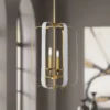 Minka Aureum 14" Gold And White Open Cage 4-Light Modern Pendant Light -Outlet The Radiantix Store minka aureum 14 inch gold and white open cage 4 light modern pendant light 89y90cropped