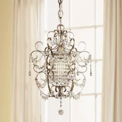 Minka Lavery French Silver 11" Wide Mini Chandelier