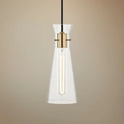 Mitzi Anya 5 1/2" Wide Aged Brass Mini Pendant