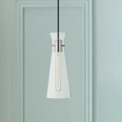 Mitzi Anya 5 1/2" Wide Polished Nickel Mini Pendant