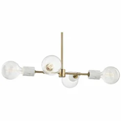 Mitzi Asime 24 1/2" Wide Aged Brass 4-Light Pendant -Outlet The Radiantix Store mitzi asime 24 and one half inch wide aged brass 4 light pendant 47d26views1