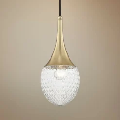 Mitzi Bella 6 3/4" Wide Aged Brass Mini Pendant