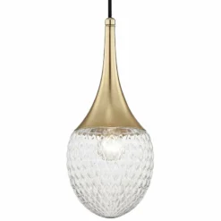 Mitzi Bella 6 3/4" Wide Aged Brass Mini Pendant -Outlet The Radiantix Store mitzi bella 6 and three quarter inch wide aged brass mini pendant 45m32views1