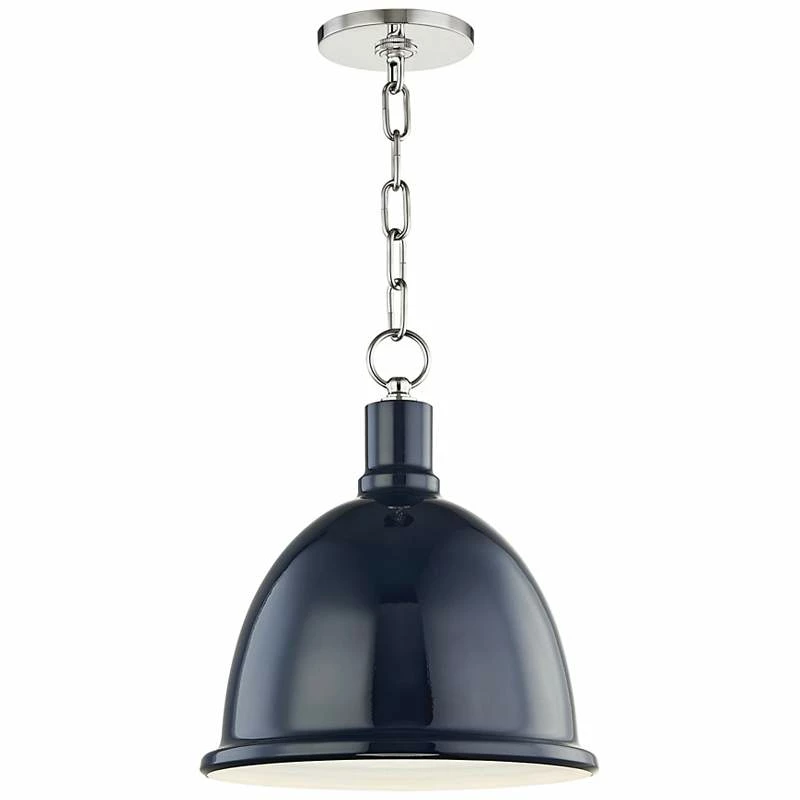 Mitzi Blair 11" Wide Polished Nickel Navy Blue Mini Pendant 4 Mitzi Blair 11" Wide Polished Nickel Navy Blue Mini Pendant - Image 2